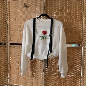 Cropped Crew Love Sweatshirt ❤️🌹